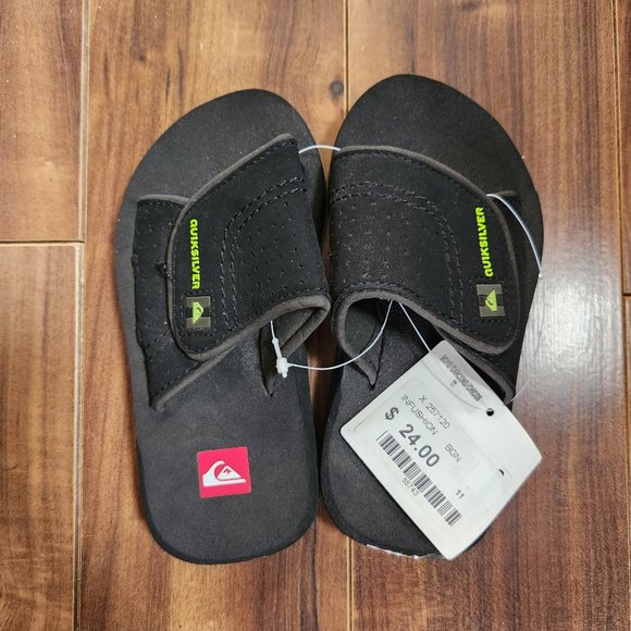 Quicksilver 11T Black Sandals - Picture 1 of 1